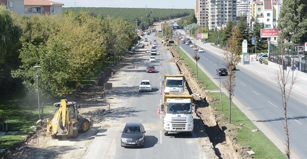 Ankara Turan Güneş Bulvarı’nda yol genişletme çalışmaları devam ediyor!