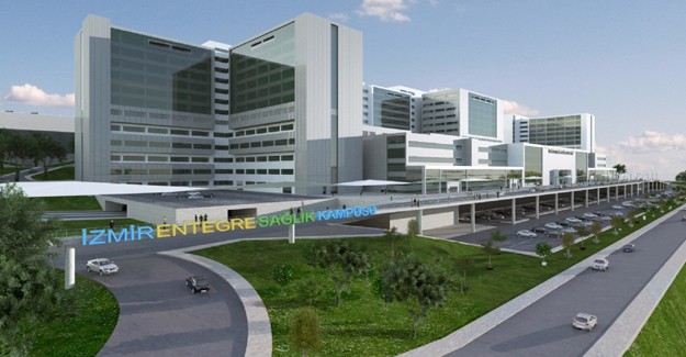 71 bin hasta kapasiteli Bayraklı Şehir Hastanesi'nin yapımı hızla sürüyor!