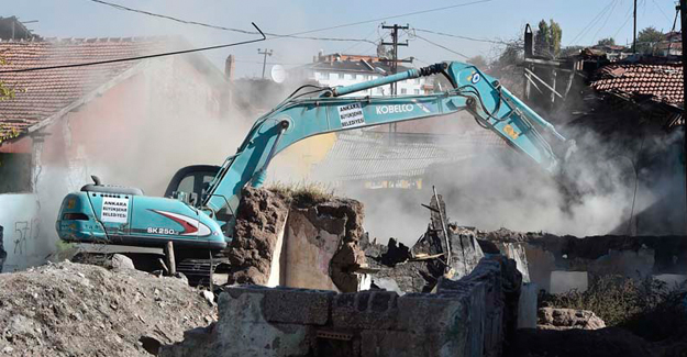 Ankara Hıdırlıktepe kentsel dönüşümde 200 bina yıkıldı!