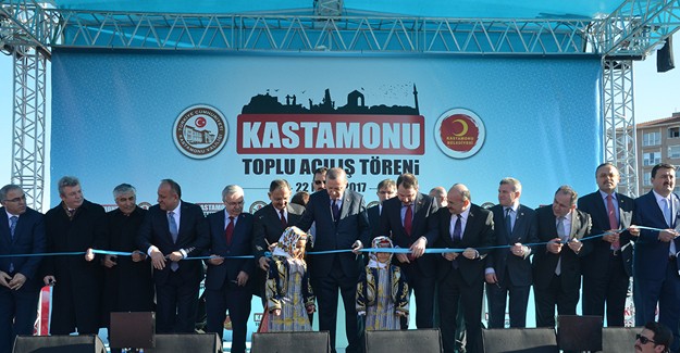 TOKİ'nin Kastamonu'da inşa ettiği konut ve sosyal tesislerin açılışı yapıldı!