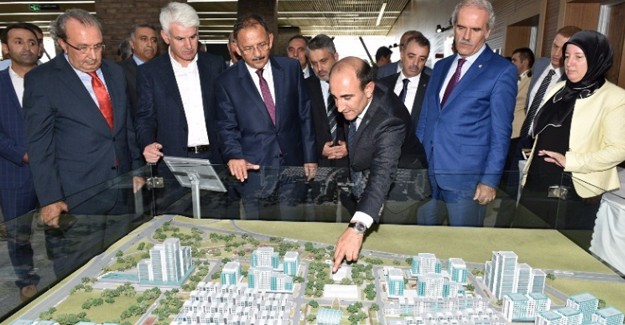 Başkan Edabali, Bakan Özhaseki'ye Yıldırım'ın dönüşüm projelerini anlattı!