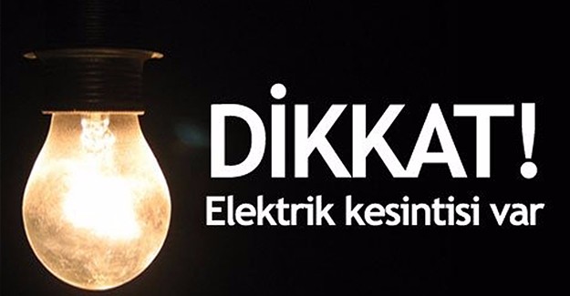 Bursa'da 1 haftalık elektrik kesinti listesi!