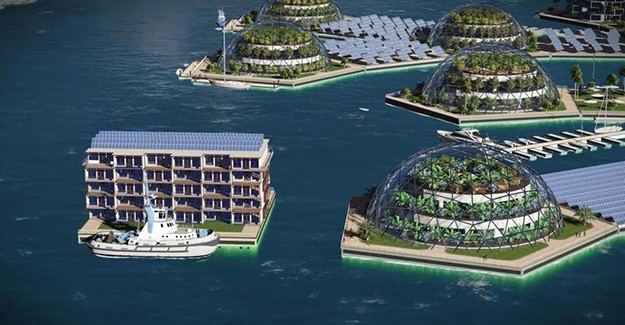 Pasifik Okyanusu'na ilk yüzen şehir inşa edilecek!