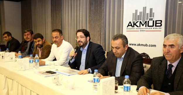 Aksaray Belediye Başkanı Haluk Yazgı Müteahhitlere projelerini anlattı!