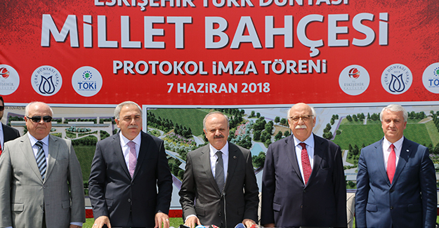 Eskişehir Millet Bahçesi projesi için TOKİ ve Türk Dünyası Vakfı anlaştı!