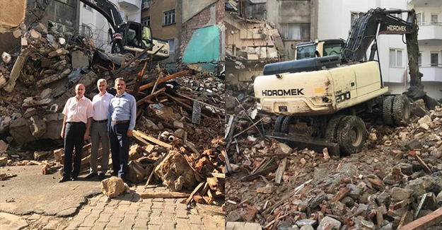 Gemlik Belediyesi kentsel dönüşüm kapsamında yıkım çalışmalarını sürdürüyor!