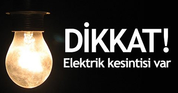 İzmir elektrik kesintisi 30 Eylül 2020!