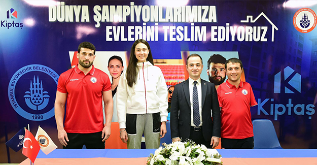 İstanbul BBSK, Dünya Şampiyonu sporcularına evlerini teslim etti!