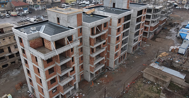 Nevşehir Karasoku kentsel dönüşüm projesinde bloklar hızla yükseliyor!