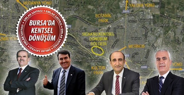 Bursa kentsel dönüşüm projeleri ve bölgeler