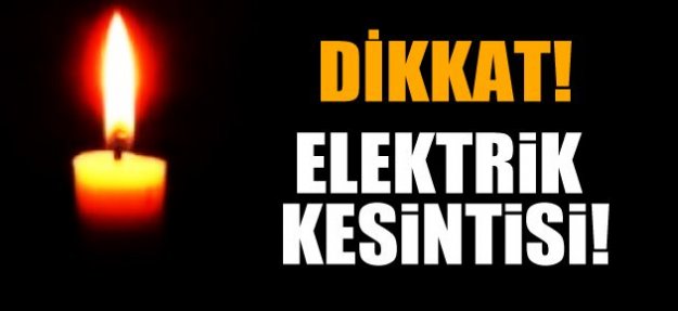Nilüfer'de elektrik kesintisi! 26 Ağustos 2015