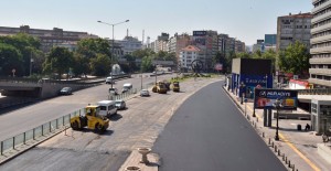 Ankara Atatürk Bulvarı'nda altyapı çalışmaları tamamlandı!