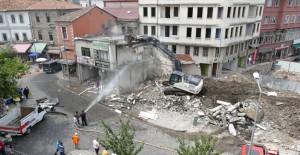 Trabzon Tabakhane Kentsel Dönüşüm Projesi'nde yıkım çalışmaları sürüyor!