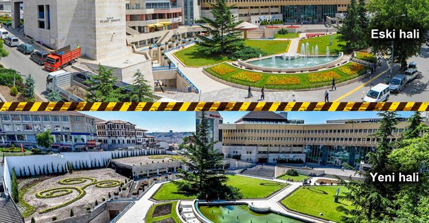 Tiryaki Altındağ Belediye binasının da çehresini değiştirdi!