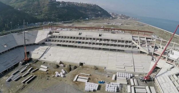 Trabzon Stadının kaba inşaatı tamamlandı!