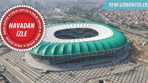 Timsah figüründe son aşamaya gelindi! İşte Bursa Büyükşehir Stadyumundan en son görüntüler! 5 Ekim 2015
